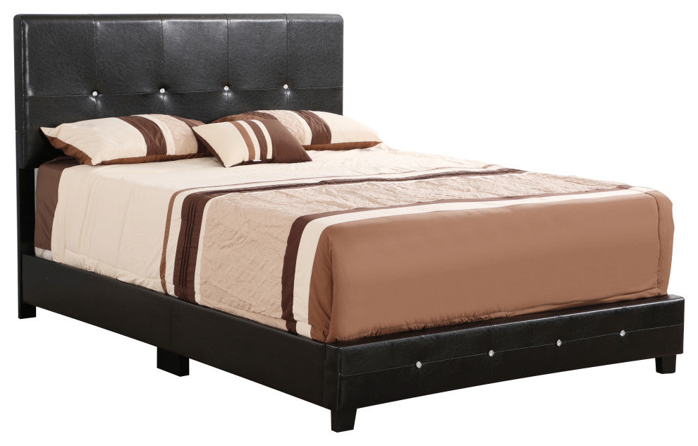 Bed, Black, Queen
