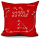 Reverse!, Geometric Print Pillow, Red, 20" x 20"