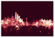 Michael Tompsett ''New York Skyline Maroon'' Canvas Art, 16x24