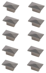 KB2026-NK-10PK Perry 2" Rectangle Knob Multipack, Set of 10, Brushed Nickel