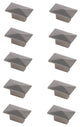 KB2026-NK-10PK Perry 2" Rectangle Knob Multipack, Set of 10, Brushed Nickel