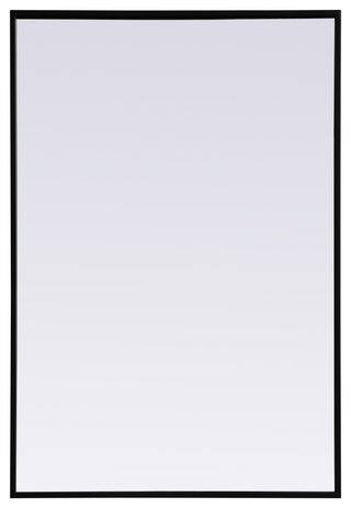 Metal Frame Rectangle Mirror 24X36 Inch, Black