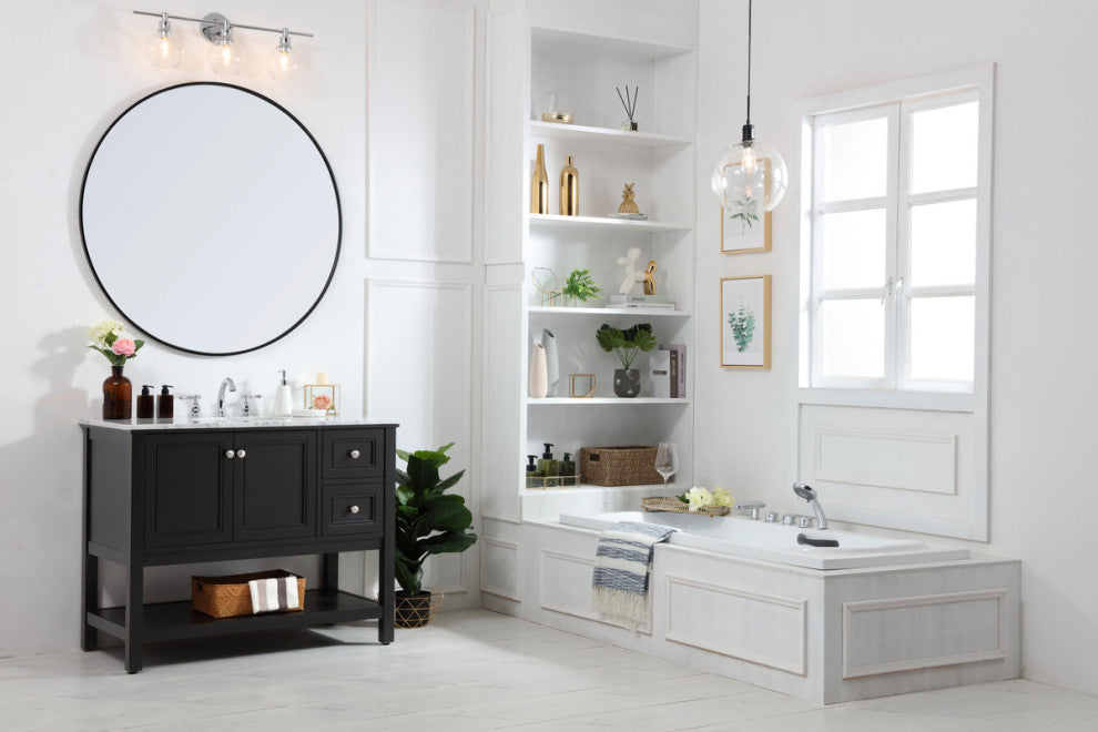 Matilda 42" Single Bathroom Vanity Set, Black