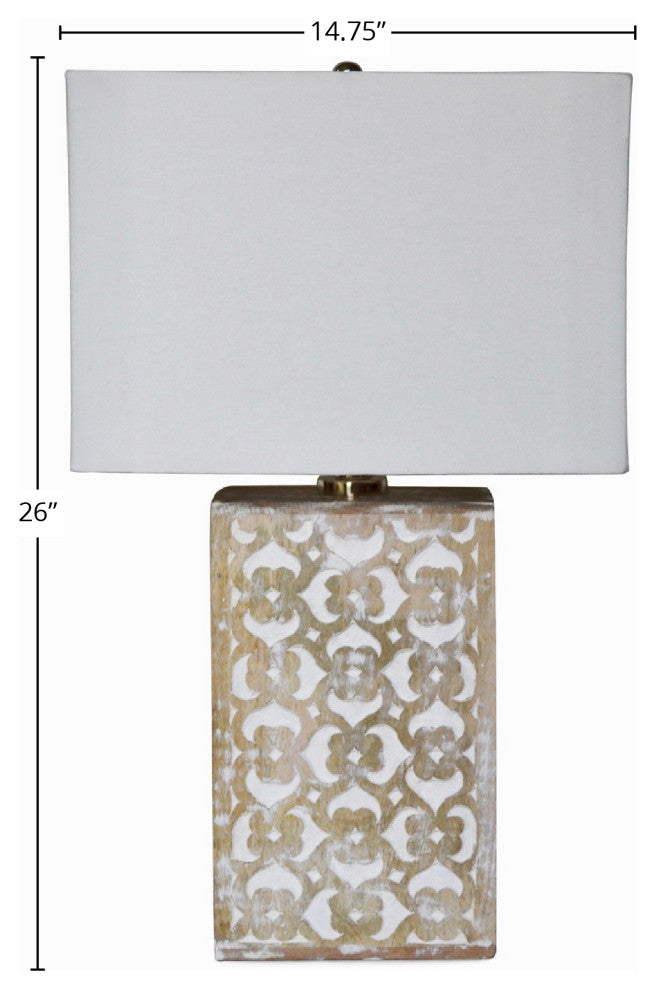 Skye Blossom Lamp, Off White