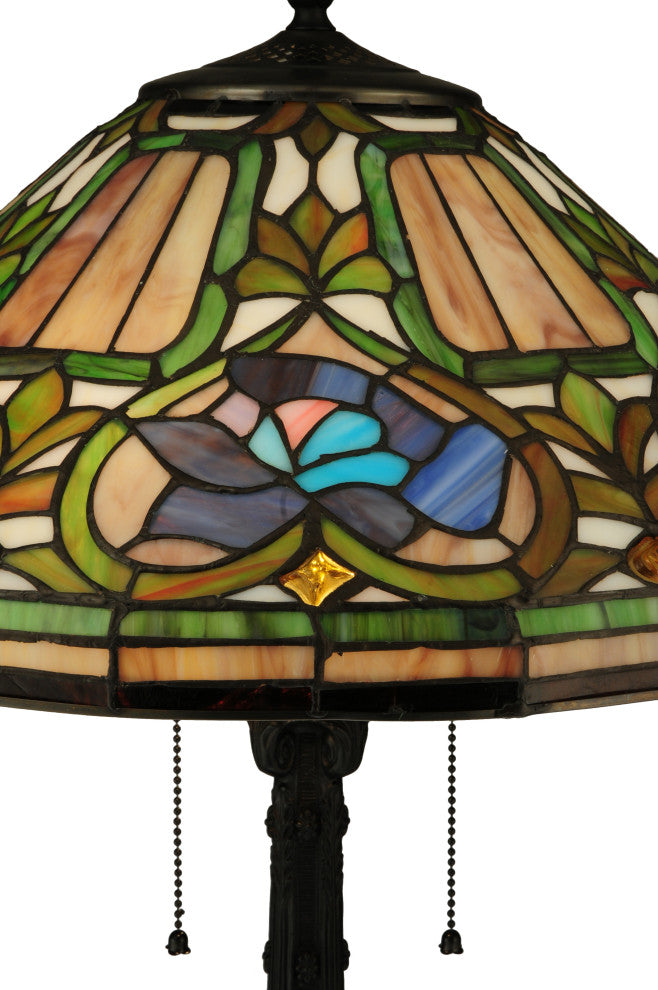 Meyda lighting 124816 26.5"H Tiffany Floral Table Lamp