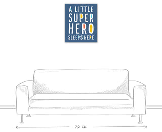 Little Super Hero 20x24 Canvas Wall Art