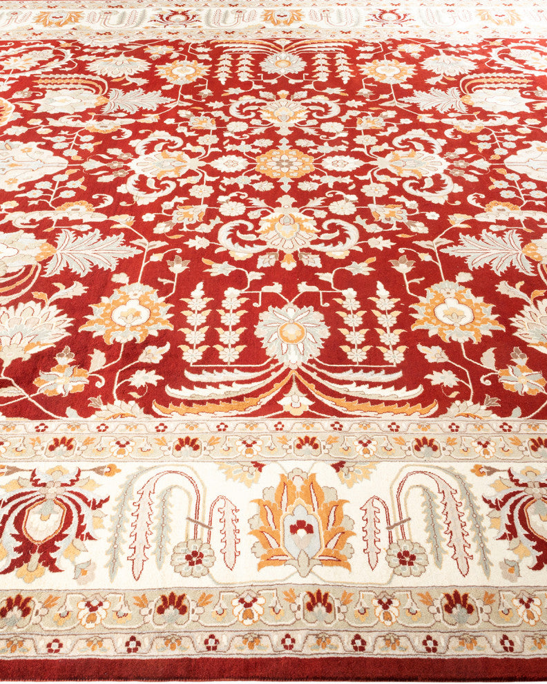 Mogul, One-of-a-Kind Hand-Knotted Area Rug Red, 9' 3" x 12' 5"