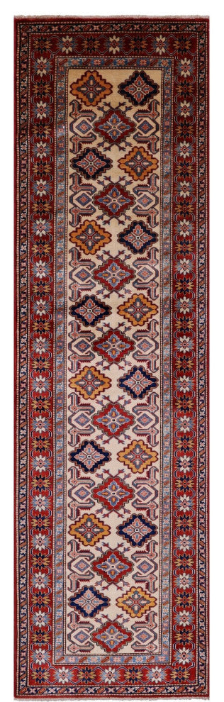 Runner Super Kazak Hand Knotted Wool Rug 2' 9" X 9' 6" Q10647