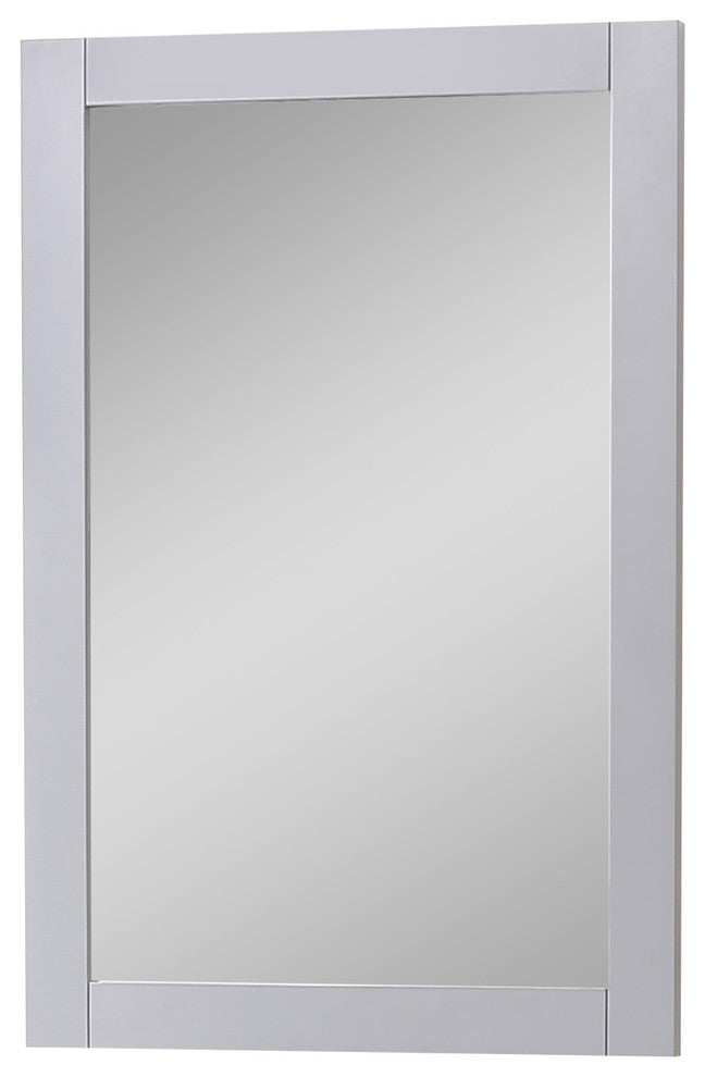 22"x32"  Wall Mirror, Medium Gray