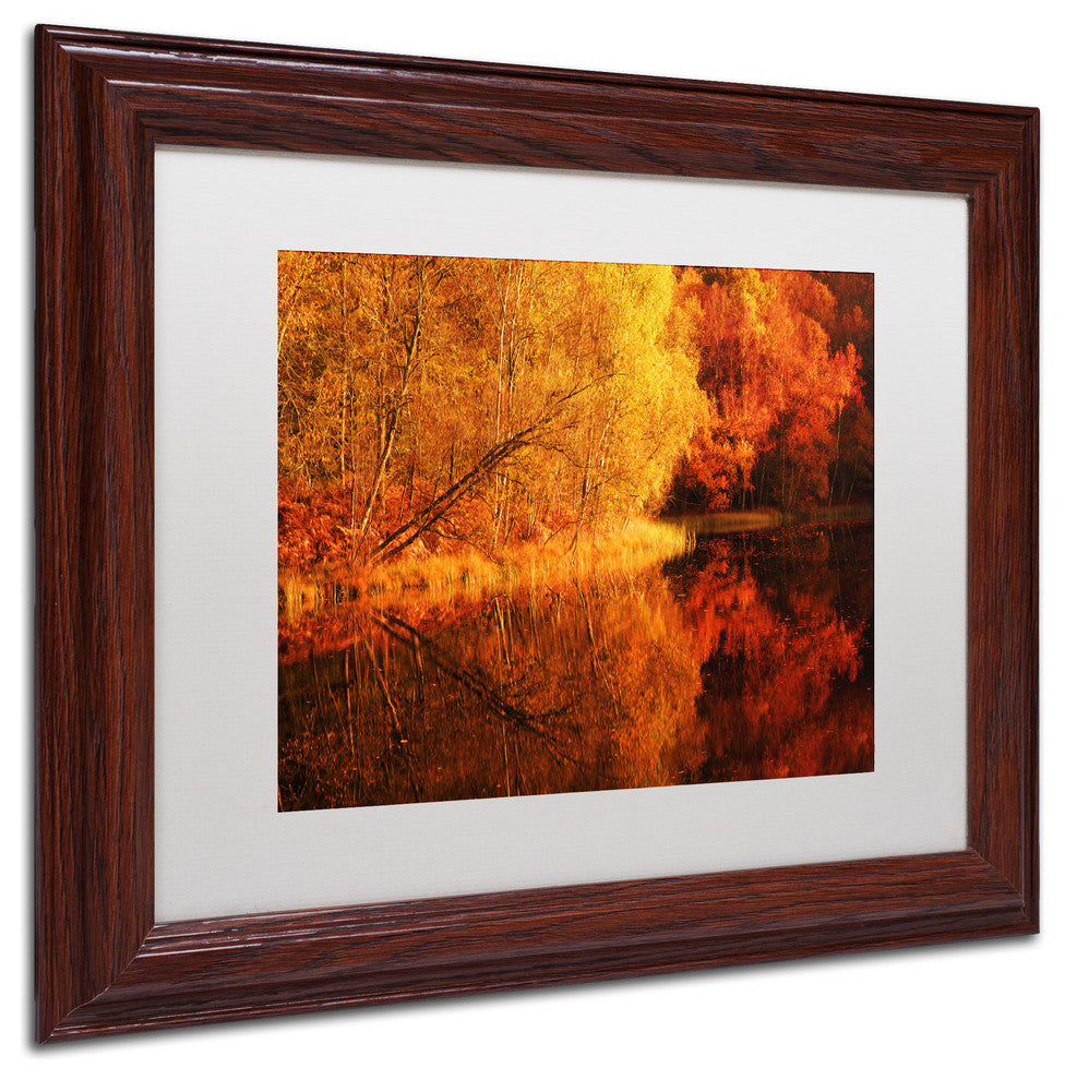 ''And the Sun Down'' Matted Framed Canvas Art by Philippe Sainte-Laudy