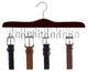 Wooden Specialty Belt Hanger , Walnut and Chrome