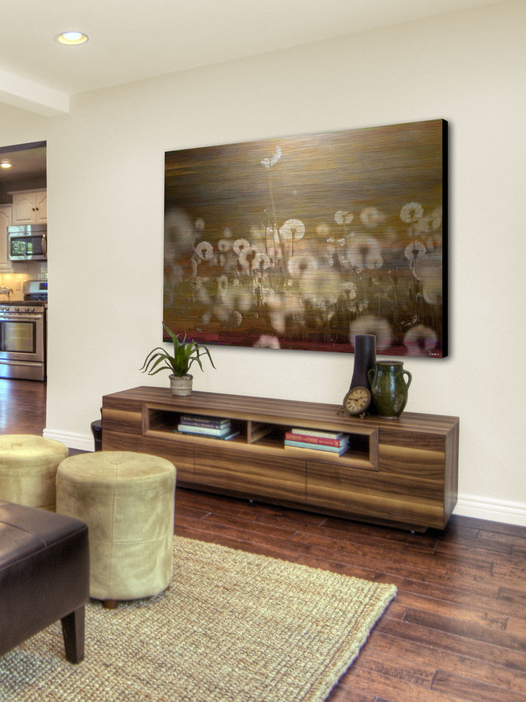 "Field" UV Ink Print on Brushed Aluminum, 60"x40"