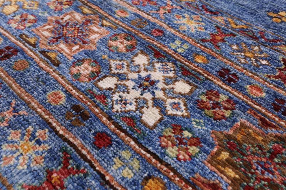 3' 5" X 5' 1" Handmade Super Kazak Khorjin Wool Rug Q10027
