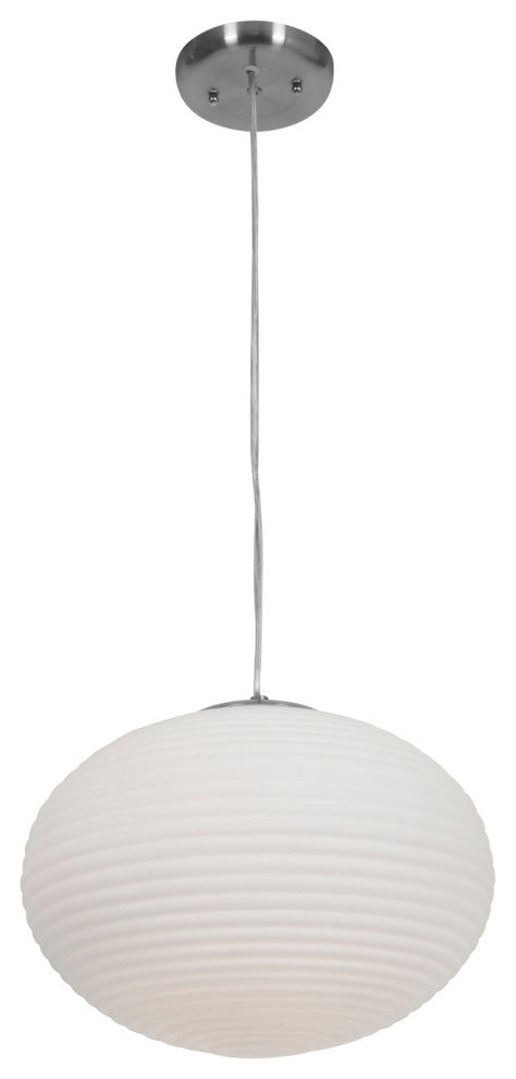 Access Lighting 50180LEDDLP Callisto 2 Light 15"W LED Pendant - - Brushed Steel