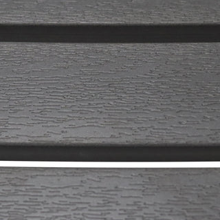 Kalmar Outdoor Table, Dark Gray With Column and Base, Black