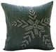 Gray Sequins Starfish 22"x22" Silk Pillows Covers for Couch, Starry Light