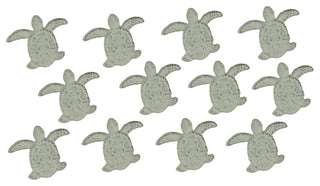 Cast Iron Sea Turtle Handle Drawer Pull Cabinet Knob Beach Decor Set of 12 Whit