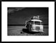 "Beached Bus" Framed Digital Print by Yvette Depaepe, 30x23"