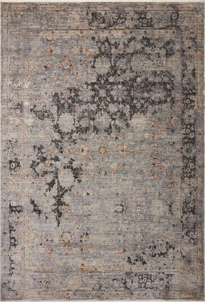Loloi Sonnet Charcoal / Slate 2'-6" x 8'-0" Runner Rug