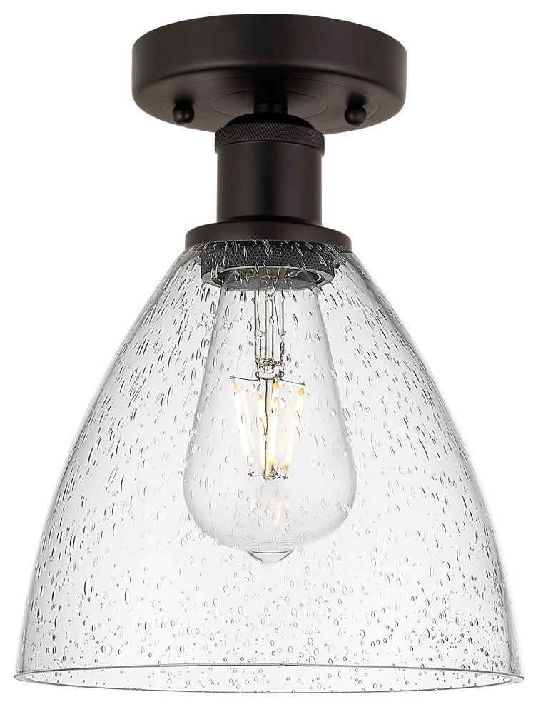 Innovations 616-1F-OB-GBD-754 1 Light Semi-Flush Mount, Oil Rubbed Bronze