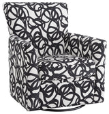 Cari Swivel Rocker Chair, Tangled Black