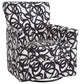 Cari Swivel Rocker Chair, Tangled Black