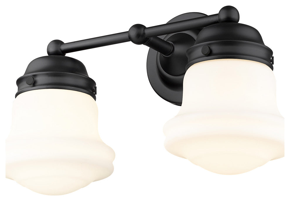 Zlite 735-2V-MB 2-Light Vanity, Matte Opal