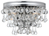 Crystorama Calypso Wall Sconce Clear Glass Balls Polished Chrome, Brass