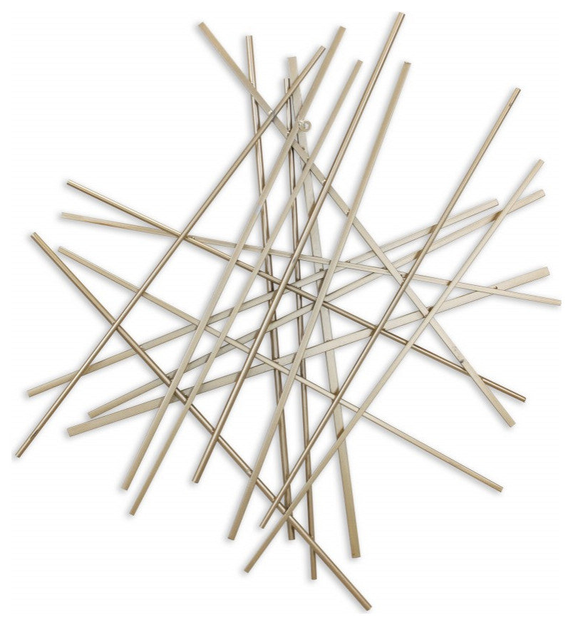 Gold Rod Abstract Wall Art