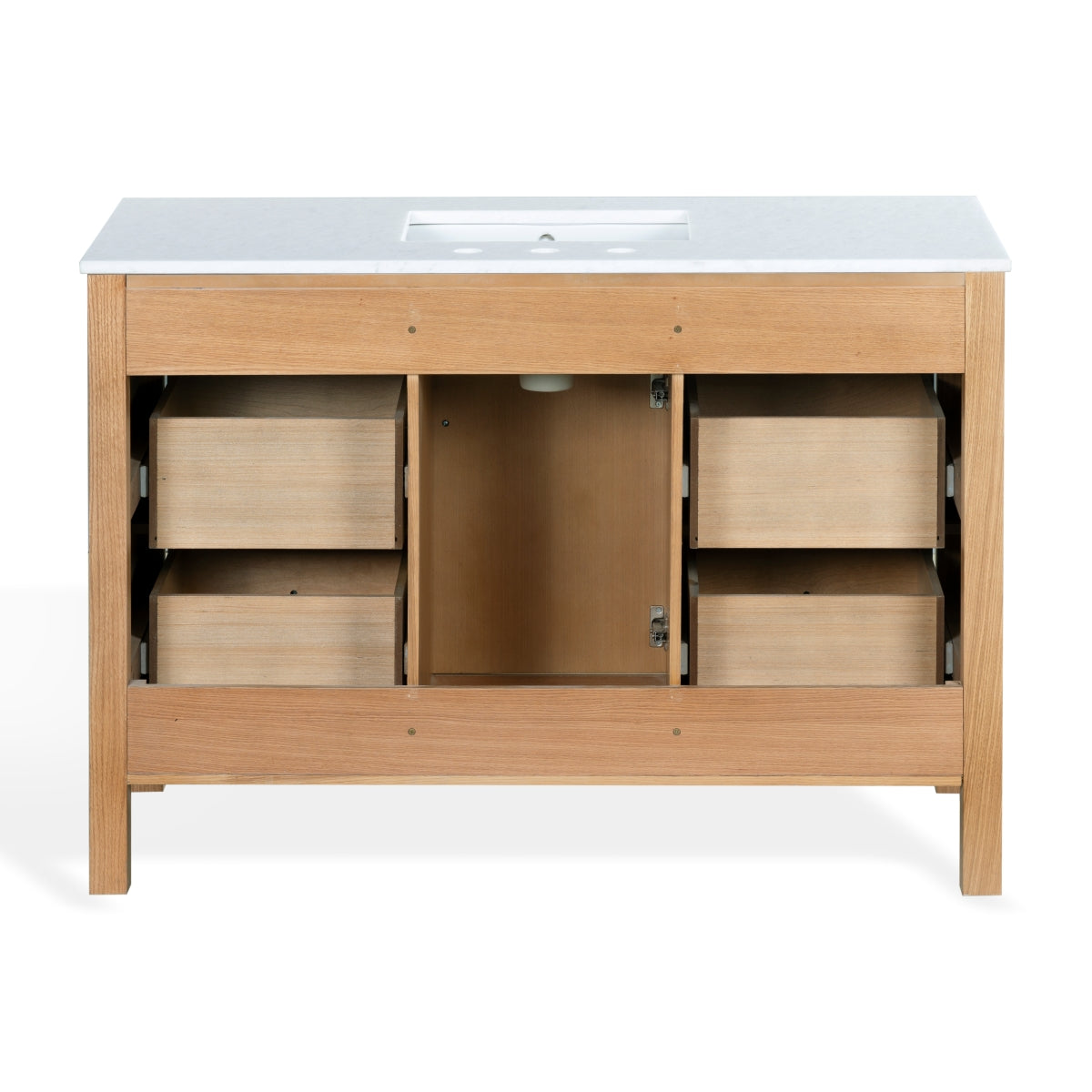 Safavieh Couture Tompkinson Vanity, Natural/White, 48In