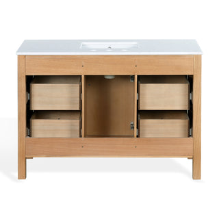 Safavieh Couture Tompkinson Vanity, Natural/White, 48In