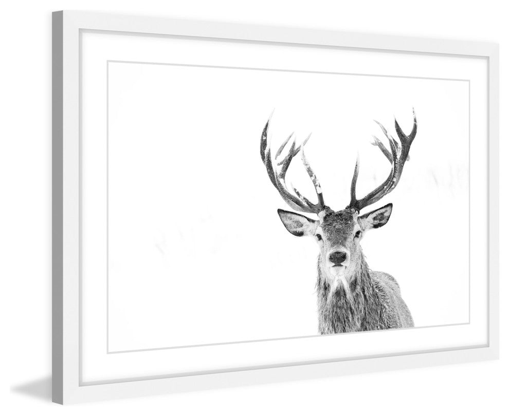 Marmont Hill, "Majestic Antlers" Framed Painting Print, 45x30