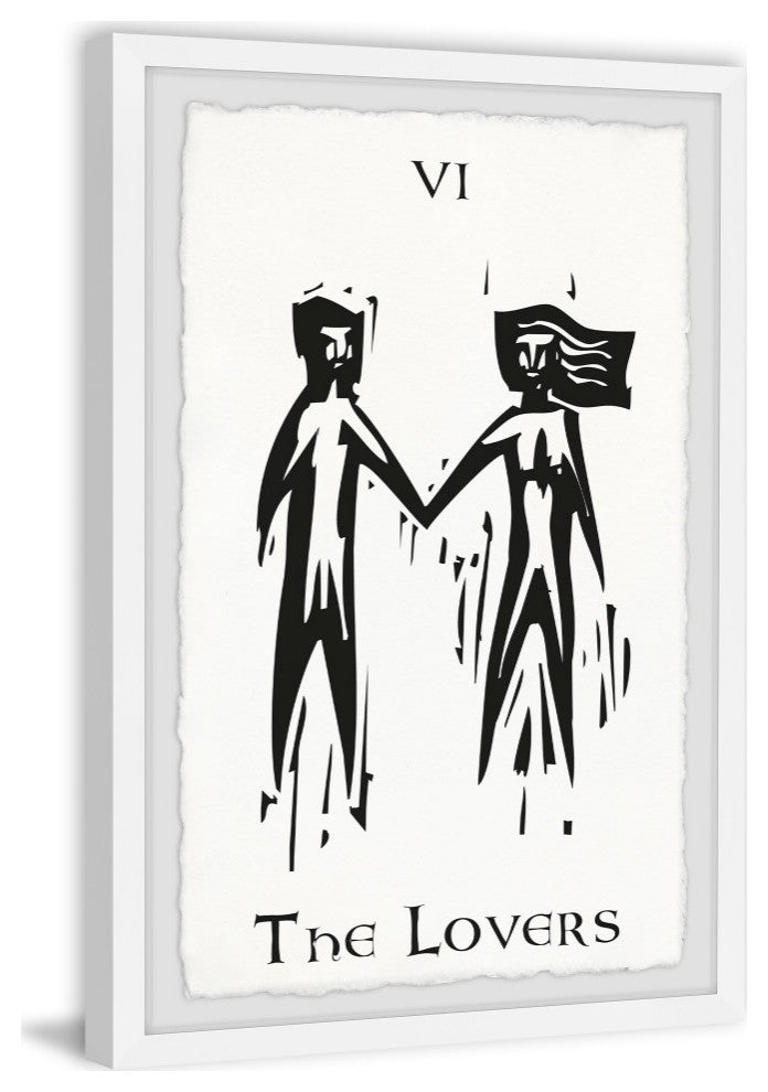 "The Lovers VI" Framed Painting Print, 20x30