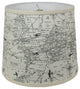 World Map Lamp Shade, 16"
