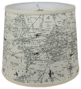 World Map Lamp Shade, 16"