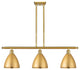 Ballston Dome Island Light, Satin Gold, Satin Gold