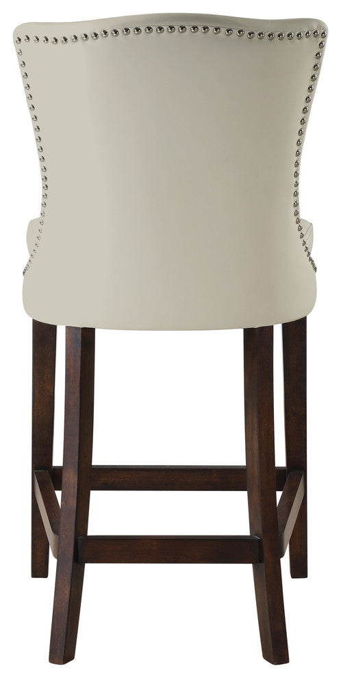 Dariela White Counter Stool