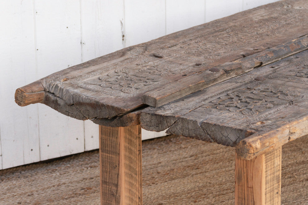 Rare Swat Valley Carved Coffee Table