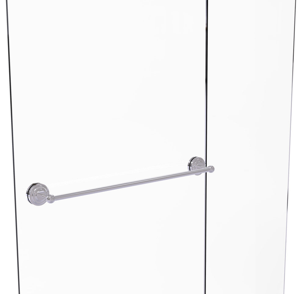 Que New 30" Shower Door Towel Bar, Polished Chrome