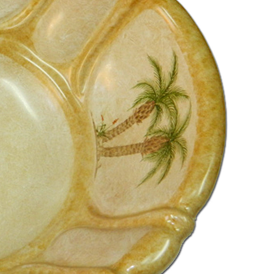 Hand Painted Sink " Palm Island " Cambridge Drop-In Sink
