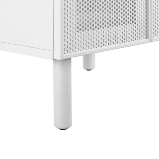 Calla 24" Perforated Metal Bathroom Vanity - Black White