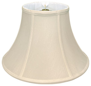 Royal Designs Shallow Bell Basic Lamp Shade, Beige, 9x18x12