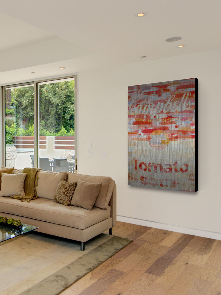 "Campbells" UV Ink Print on Brushed  Aluminum, 24"x36"