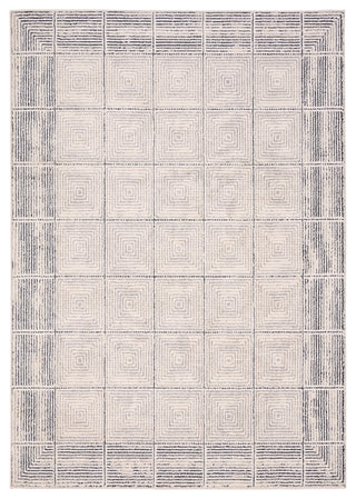 Label J Quadrant EVA03 Geometric Ivory Area Rug, 6'x9'
