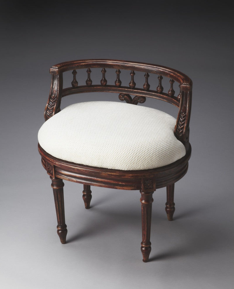Vintage Cherry Vanity Seat