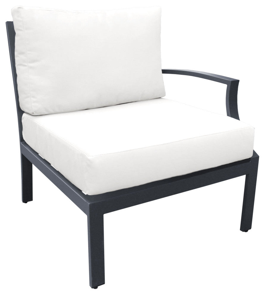 Lexington 5 Piece Outdoor Aluminum Patio Furniture Set 05a White