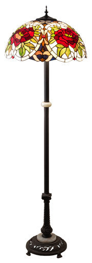 Meyda Lighting 230195 62" High Renaissance Rose Floor Lamp