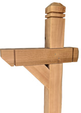 Decorative Western Cedar Mailbox Post, 6x6