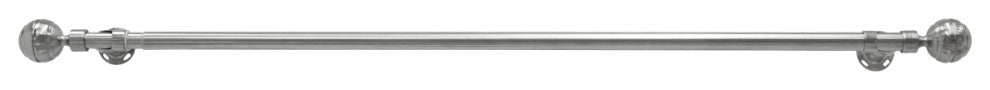 CommonWealth Home FashionsBlackout Curtain Rod Extendable 72"-144" Nickel