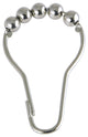 Kingston Brass Roller Ball Shower Curtain Rings (12 pcs/set), Polished Nickel